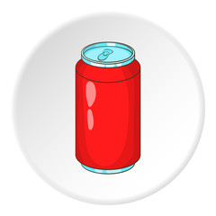 Fototapeta premium Soda can icon. Cartoon illustration of soda can vector icon for web