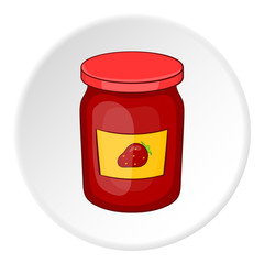 Jam icon. Cartoon illustration of jam vector icon for web