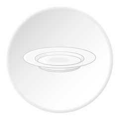 Plateicon. Flat illustration of plate vector icon for web