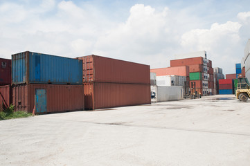 Stack of Cargo Containers.