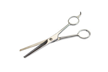 Haircutting Scissors. Studio isolation on white