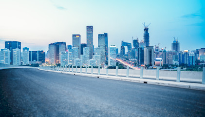 Fototapeta na wymiar Inner City highway in China.