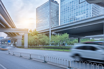 urban traffic street in city of China.