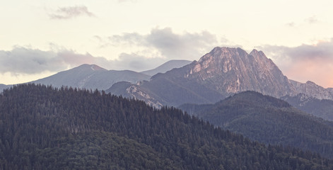 Beautiful view of the top Giewont