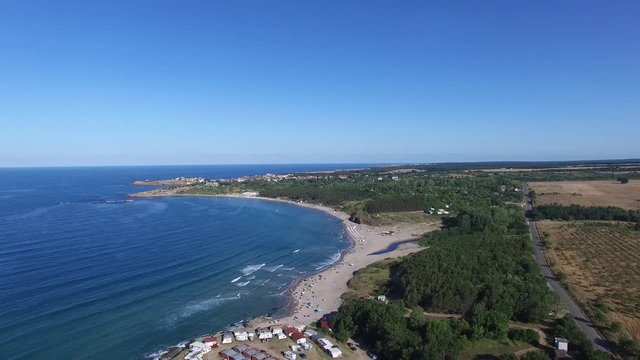 The north beach of Ahtopol, Bulgaria