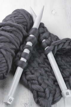 Super chunky knitting