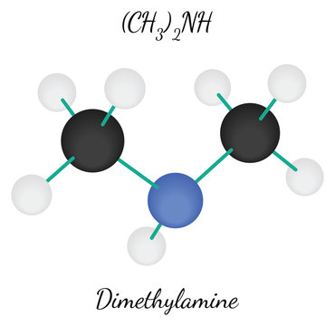 Dimethylamine C2H7N molecule