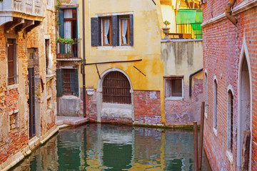 Plakat Venetian colorful buildings