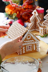 Making of gingerbread house