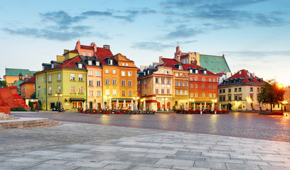 Fototapeta na wymiar Old town square, Warsaw, Poland.