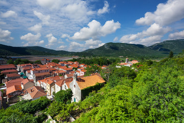 Fototapeta na wymiar cityscape of Ston. Croatia