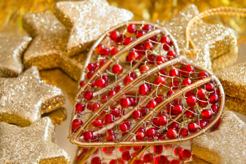 Weihnachten - Dekoration mit Herz