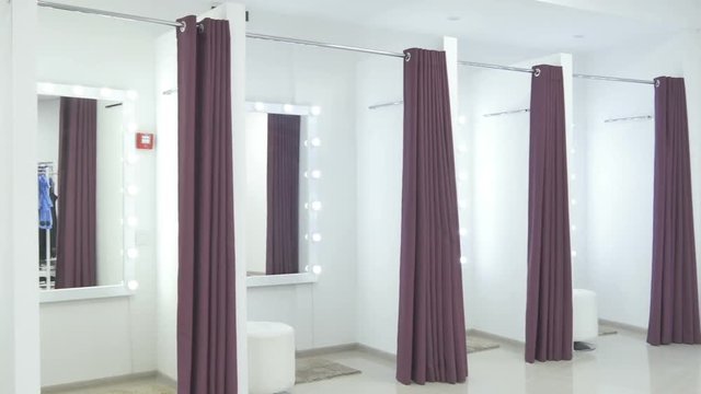 Beautiful and clean interior of the dressing room