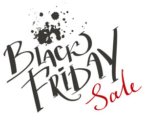 Black Friday Sale. Lettering text