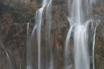 Close up waterfall