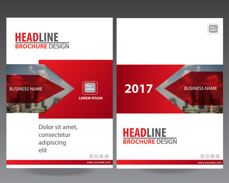 Red Modern elegance annual report brochure flyer design template vector, Leaflet cover presentation abstract flat background,modern poster magazine,modern business background design layout in A4 size