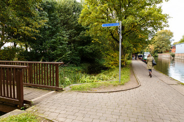 Nottingham cross city cycle route signage