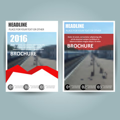 business brochure flyer design template, a4 vector