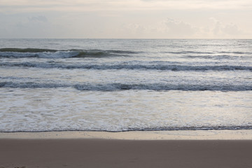 Fototapeta premium beautiful landscape summer sea with clean sand beach