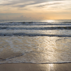 Obraz premium beautiful landscape summer sea with clean sand beach