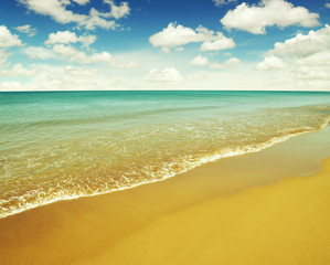 beach and sea