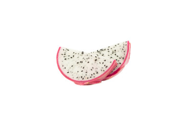 Pitaya or Dragon Fruit isolated against white background..