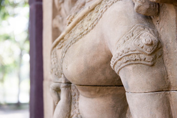 Khmer sandstone sculpture