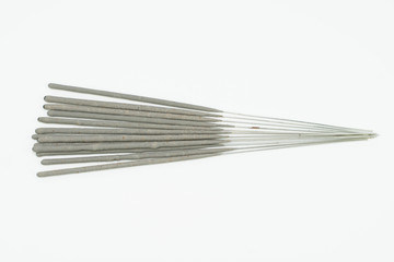 sparklers on white background