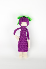 Crochet soft toy in the form of a blackberry