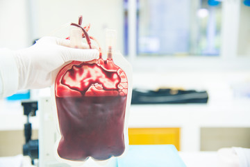 donate blood on white background .Copy Space on white background