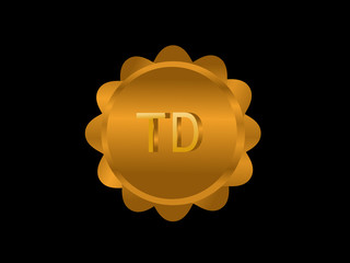 TD Initial Logo for your startup venture