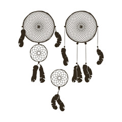 Dreamcatcher isolated.