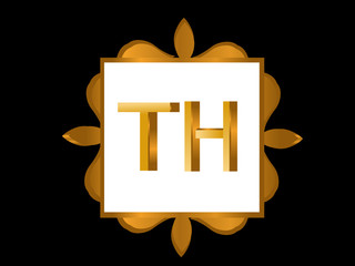TH Initial Logo for your startup venture
