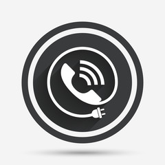 Phone sign icon. Call support symbol.