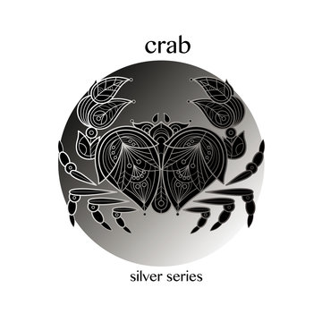 Ornamental crab in a circle