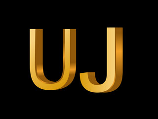 UJ Initial Logo for your startup venture