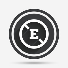 Food additive sign icon. Without E symbol.