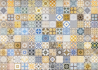 Ceramic tiles patterns from Portugal for background