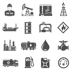 Oil industry Icons Set