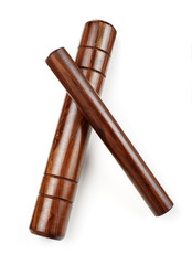 latin wooden claves - 124594445