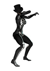 3D Rendering Halloween Party