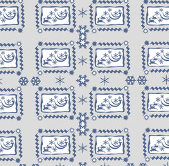 Winter pattern. Christmas and New Year illustration