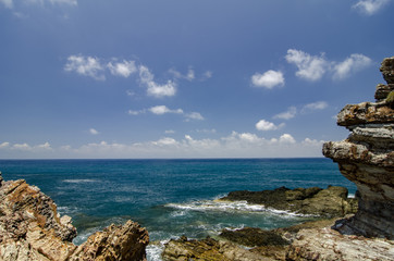 blurred image background, beauty nature of Kapas Island located