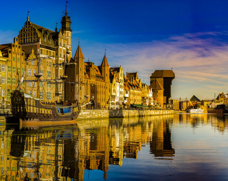 Cityscape of Gdansk in Poland
