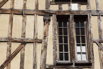 Timber-Framed Houses, Troyes, Aube Department, Alsace Champagne-