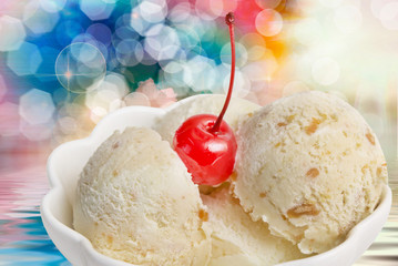Ice cream close up