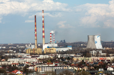  the heat and power generating plant in Cracow, Poland