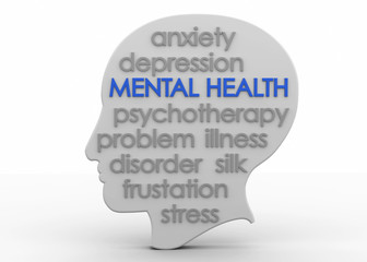 Mental Health Concept - 3D