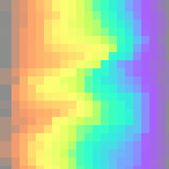 Hologram colorful pixel to create trendy modern design