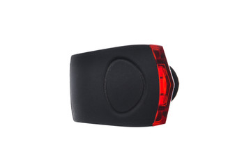 Detachable bicycle safety red blinking tail LED light.